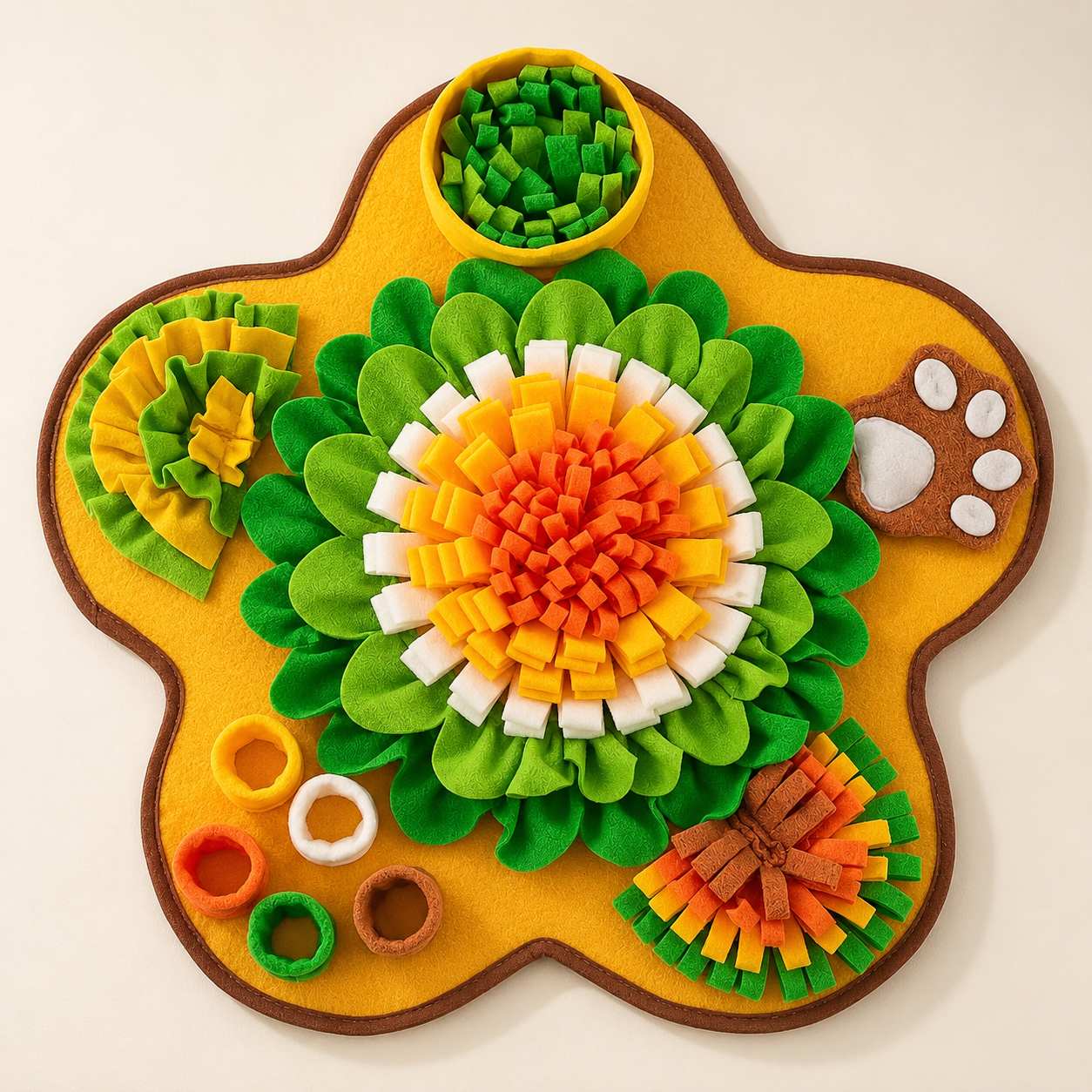 Bloom Snuffle Mat｜嗅覚を育てる知育プレイマット｜Nest &Paw