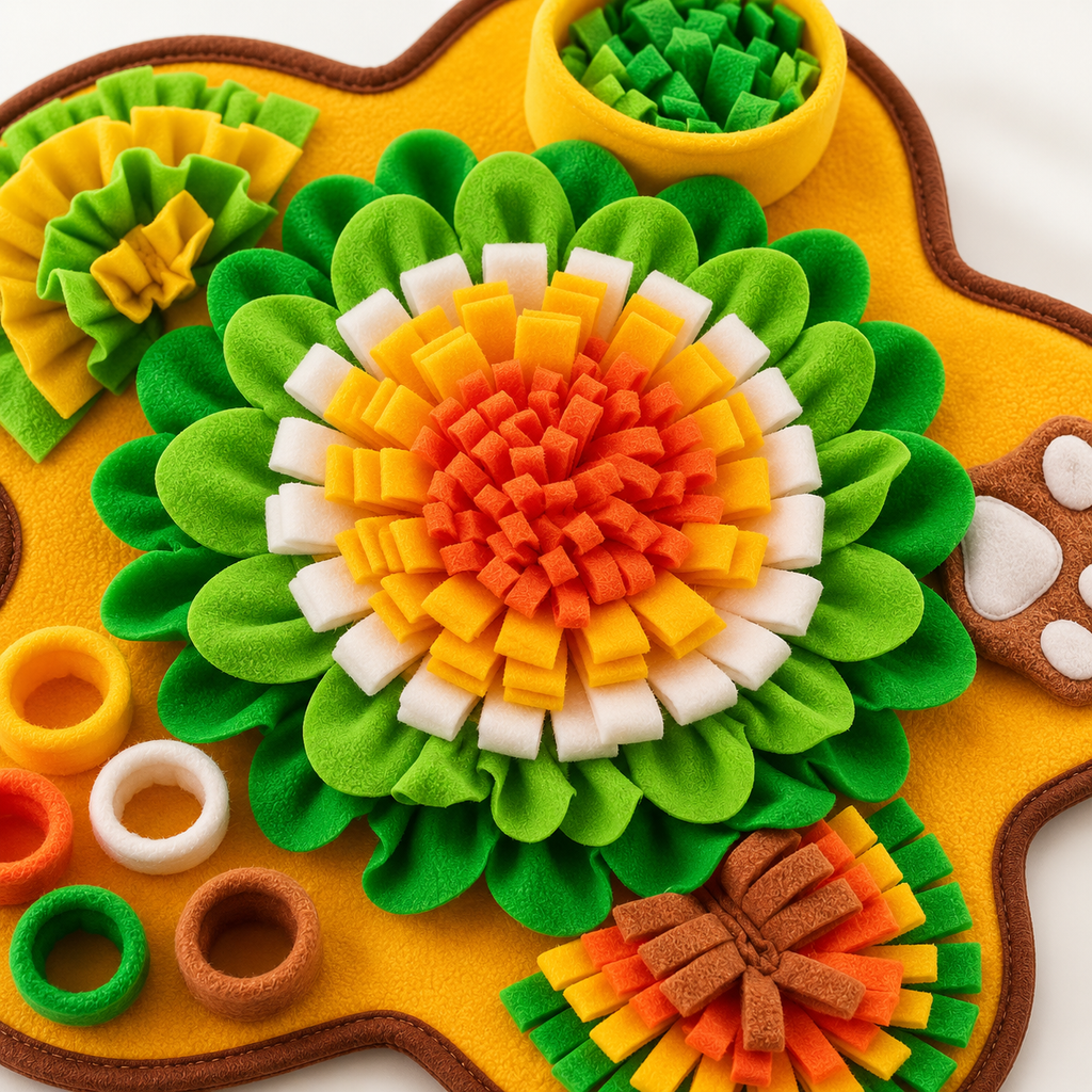 Bloom Snuffle Mat｜嗅覚を育てる知育プレイマット｜Nest &Paw