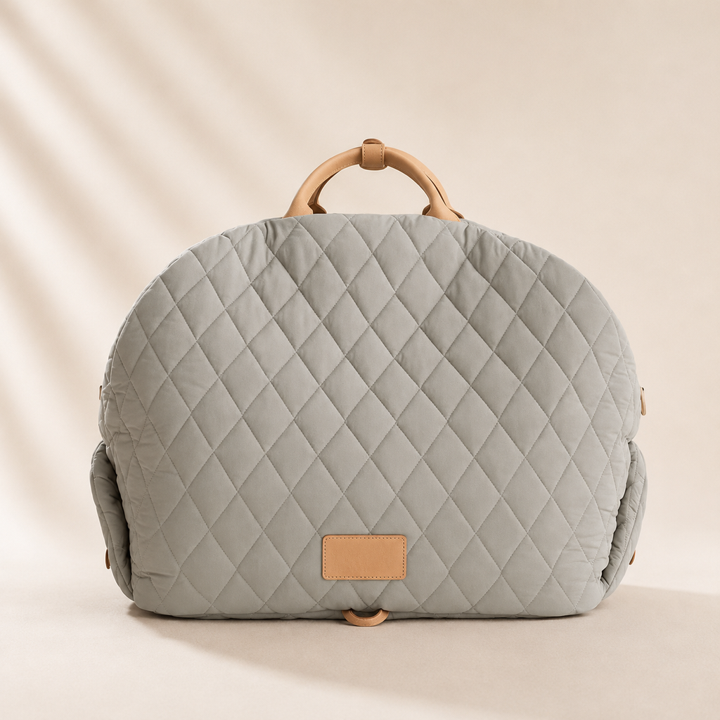 Luxury Quilted Pet Carrier Bag｜キルティング ペットキャリーバッグ｜Nest & Paw