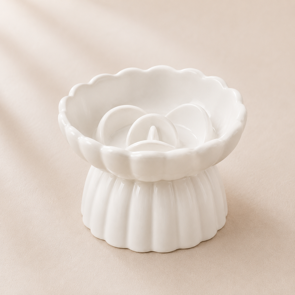 Bloom Ceramic Pet Bowl｜ブルーム セラミックフードボウル｜Nest & Paw