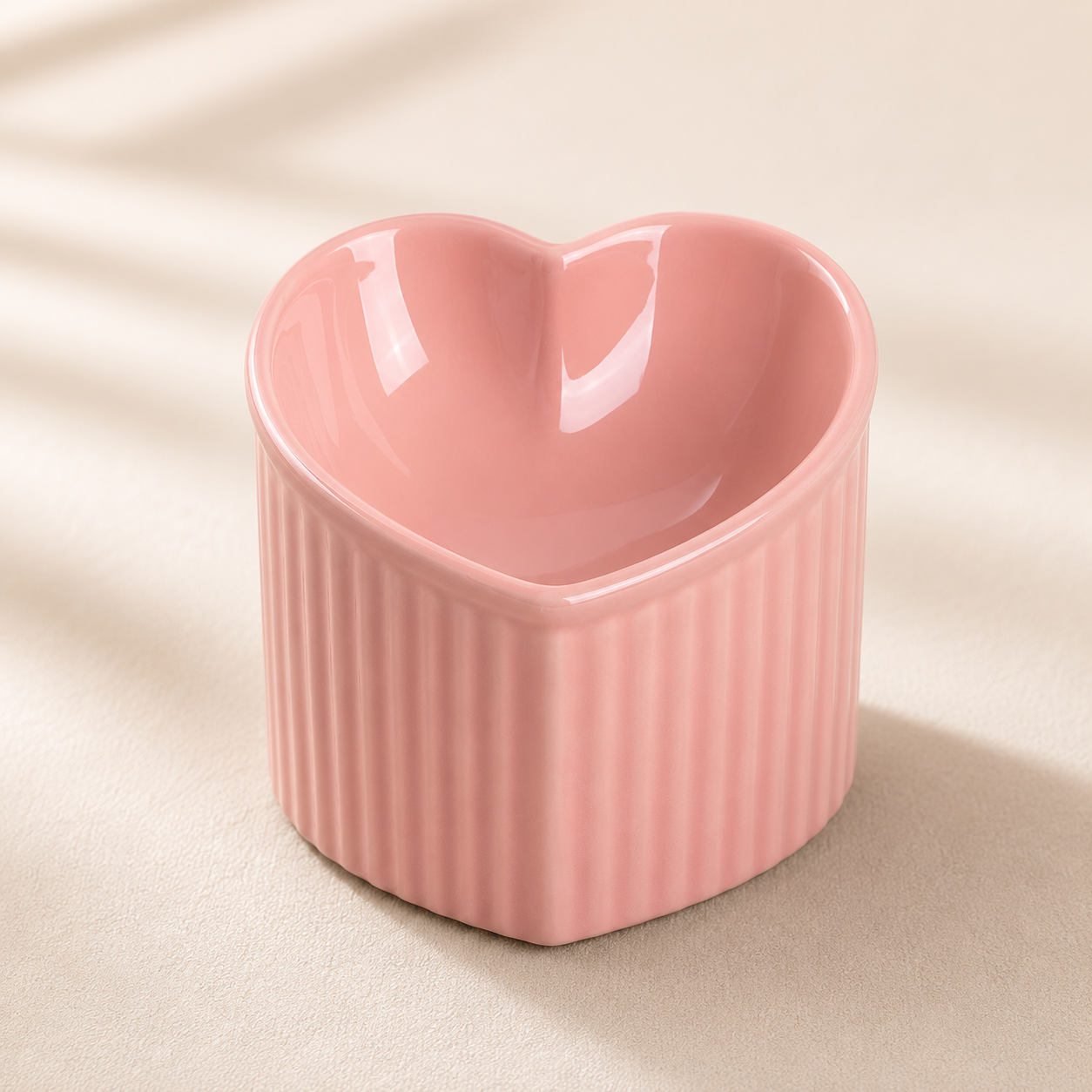 Heart Ceramic Pet Bowl｜ハート セラミックフードボウル｜Nest & Paw