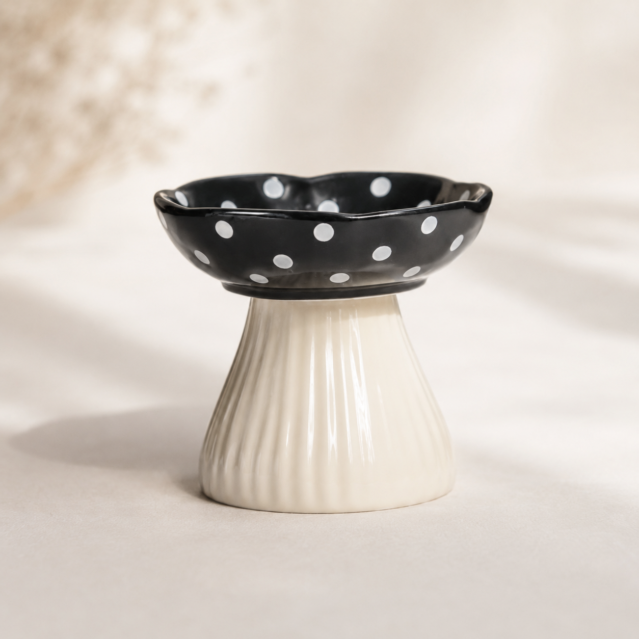 Mushroom Ceramic Pet Bowl｜マッシュルーム セラミックフードボウル｜Nest & Paw
