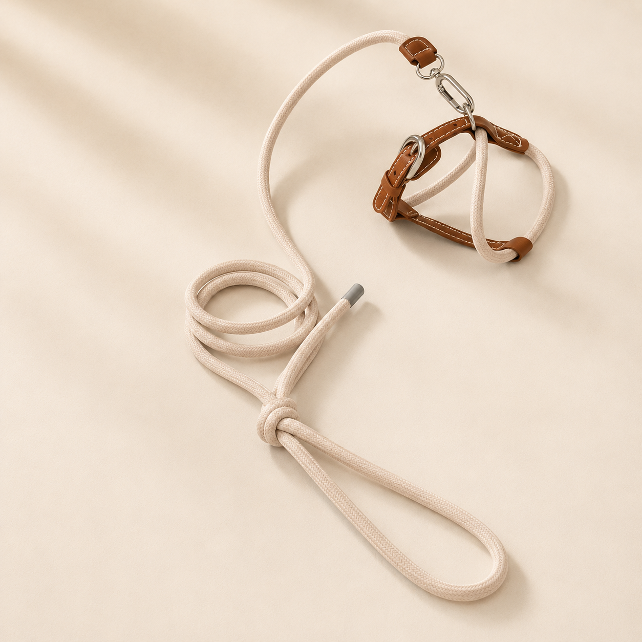 Everyday Walk™ Leather Harness & Leash Set｜本革調 ハーネス＆リードセット｜Nest & Paw