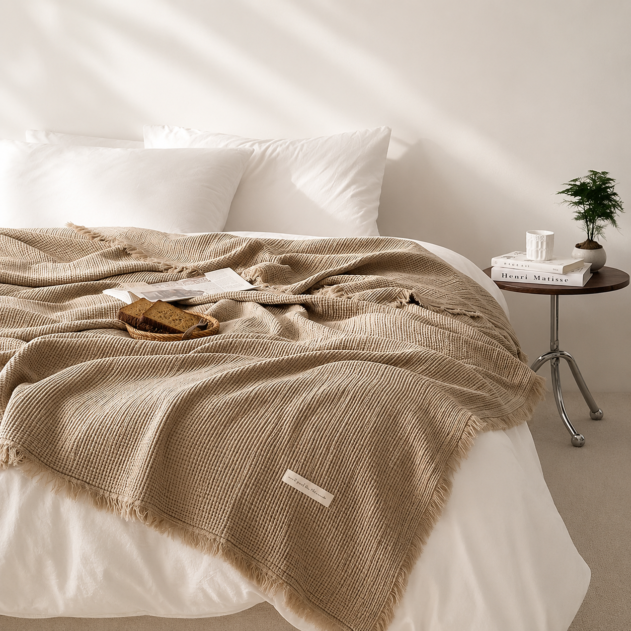 Cotton Gauze Pet Blanket｜4重ガーゼ ペットブランケット｜Nest & Paw
