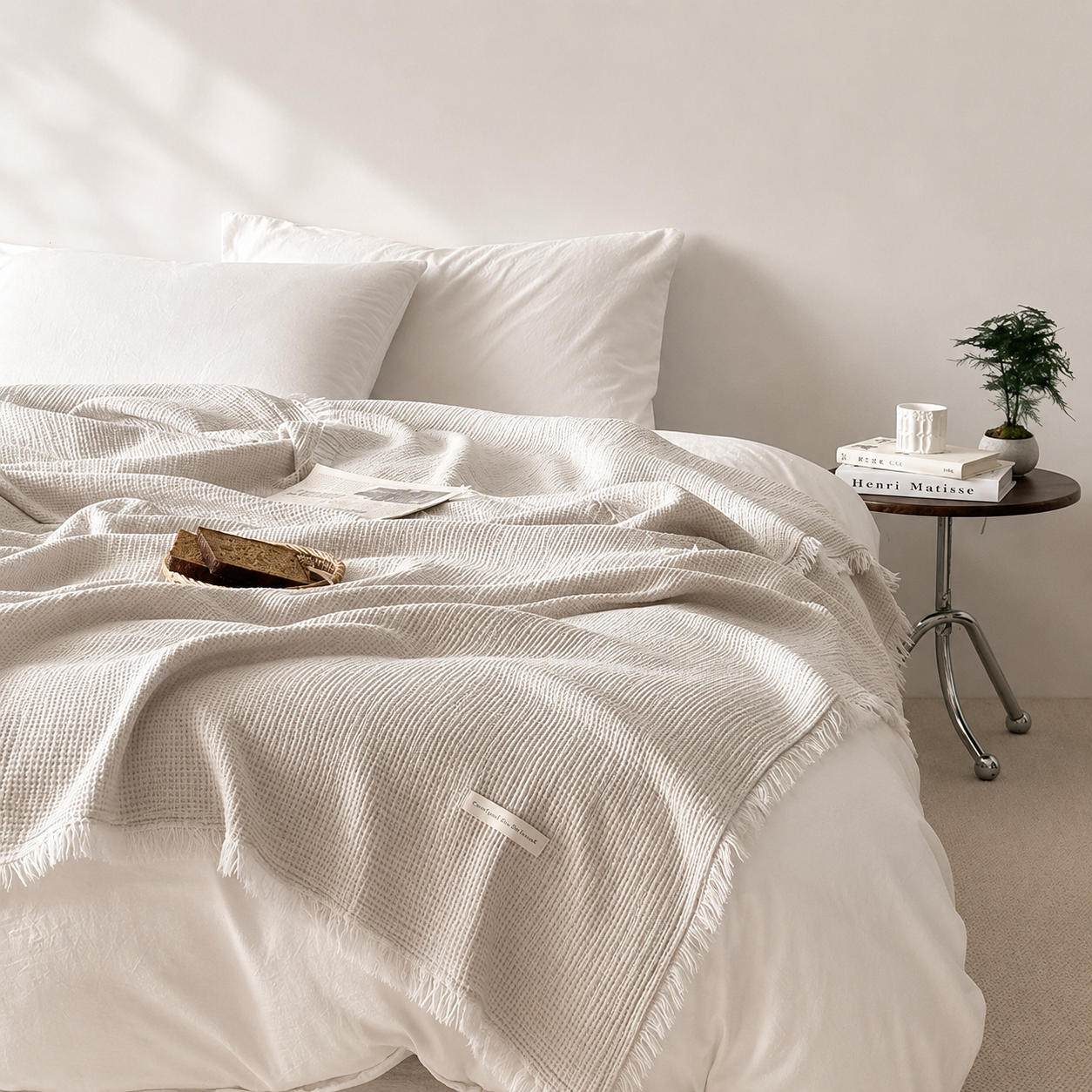 Cotton Gauze Pet Blanket｜4重ガーゼ ペットブランケット｜Nest & Paw
