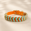 Woven Comfort™ Dog Collar｜編み込みデザイン 首輪｜Nest & Paw