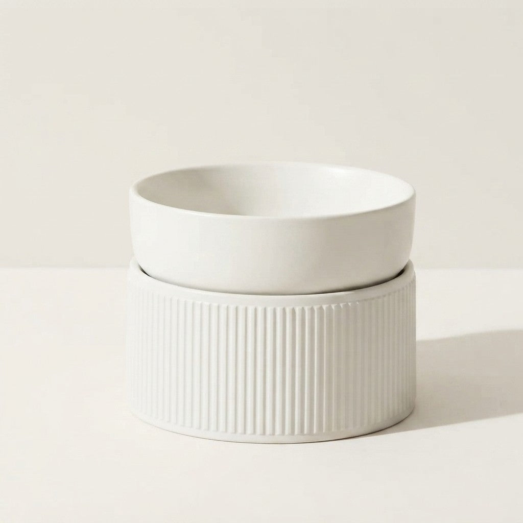 Ceramic Elevated Pet Bowl｜脚付き セラミックフードボウル｜Nest & Paw